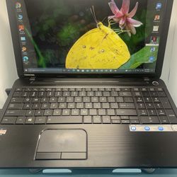 ..TOSHIBA SATÉLITE . .C55D-A….250 GB GB…..8.0 RAM . READY FOR CLASSES ON LINE OR WORK FROM HOME