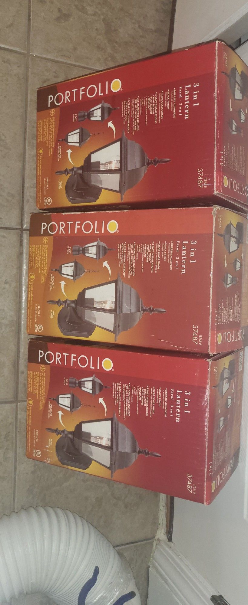 THREE NEW PORTFOLI 3 N 1 LIGHTING.