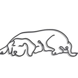 Metal Dog Wall Decor,Minimalist Dog Wall Art