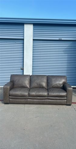 *FREE DELIVERY* Leather Sofa - NFM