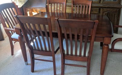 Dining room table and chairs