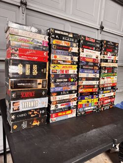 Lot of 180+ Classic VHS Movies – Large Vintage Movie Collection