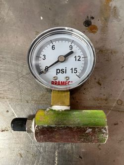 (12) New Bramec Gas Line Test Gauges