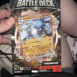 Lucario pokemon card battle deck