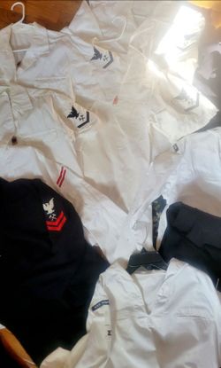 WW2 Navy uniform shirts ,1 pant. ..lot