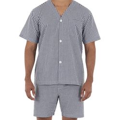 BRAND NEW!!! Fruit of the Loom Men's Broadcloth Short Sleeve Pajama Set