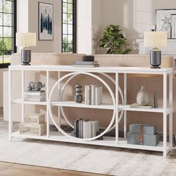 New White Console Sofa Display Table 