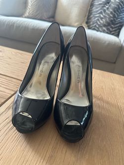 Marc Fisher Black Patent Leather Heels