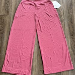 New! ATHLETA Wind Down Sleep Wide Leg Pant Size L