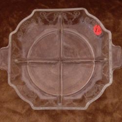 Indiana Glass 4-part divided relish dish