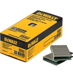 DEWALT * 15-1/2 GA * 2" LENGTH * 1/2" WIDTH * COATED STEEL * FLOORING STAPLES * 7600+ QUANTITY * NEW