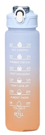 Water Bottle (Blue + Orange)