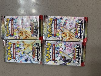 Pokemon Prismatic Evolutions 4 Packs 