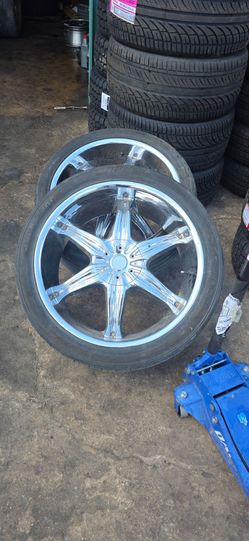 24" used wheels  and  tires 6