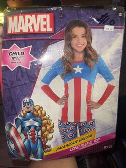 Captain marvel girls top