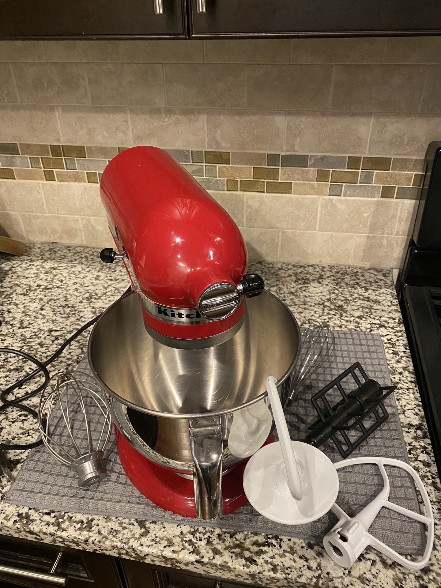 Red Kitchen Aid Mixer