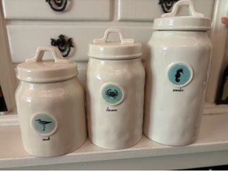 Rae Dunn Sea Life Canister set