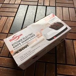 Electric Knife Sharpener for 20-Degree Knifes, Diamond Abrasive Sharpening for Straight Edge Chef Knives, Ceramic Hone for Chef Knives, Serrated Knive