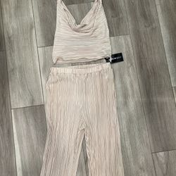 Shein Two Piece Beige Set