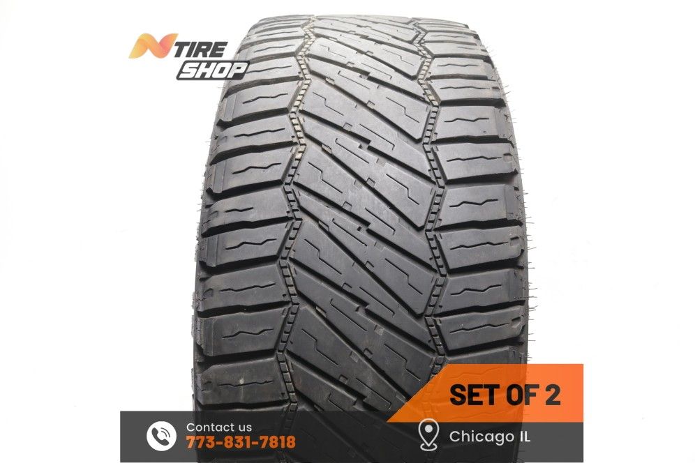 Set of 2 Used  7.5/32  LT  37X13.50R22  128Q  Milestar  Patagonia X/T