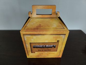 A Minecraft Movie McDonald's Meal Box