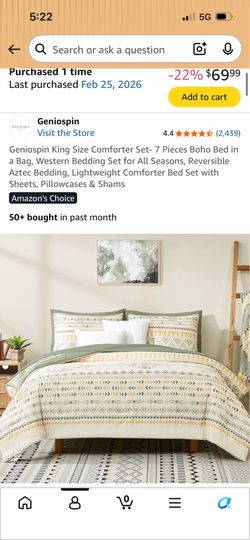 King size comforter set