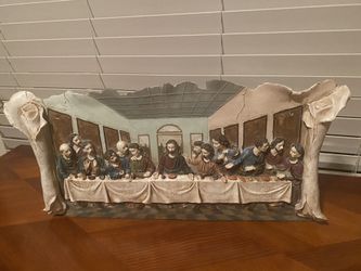 Last supper beautifully carved plaque