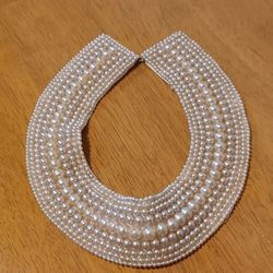 Vintage Faux Pearl Collar