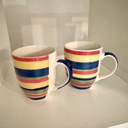 Tabletops Unlimited Swirl Multicolor Mug