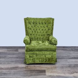 Vintage Velvet Classic Style Swivel Chair 