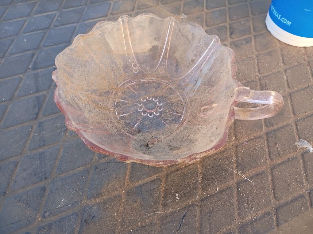 Pink Depression Glass Nappy Bowl/I Am Located At 309 43rd
