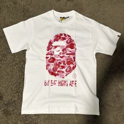 White Bape Shirt Sz S