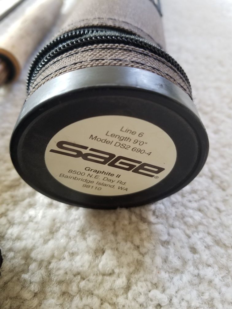Sage Graphite II DS2 690-4 fly rod & 1400 fly reel for Sale in 