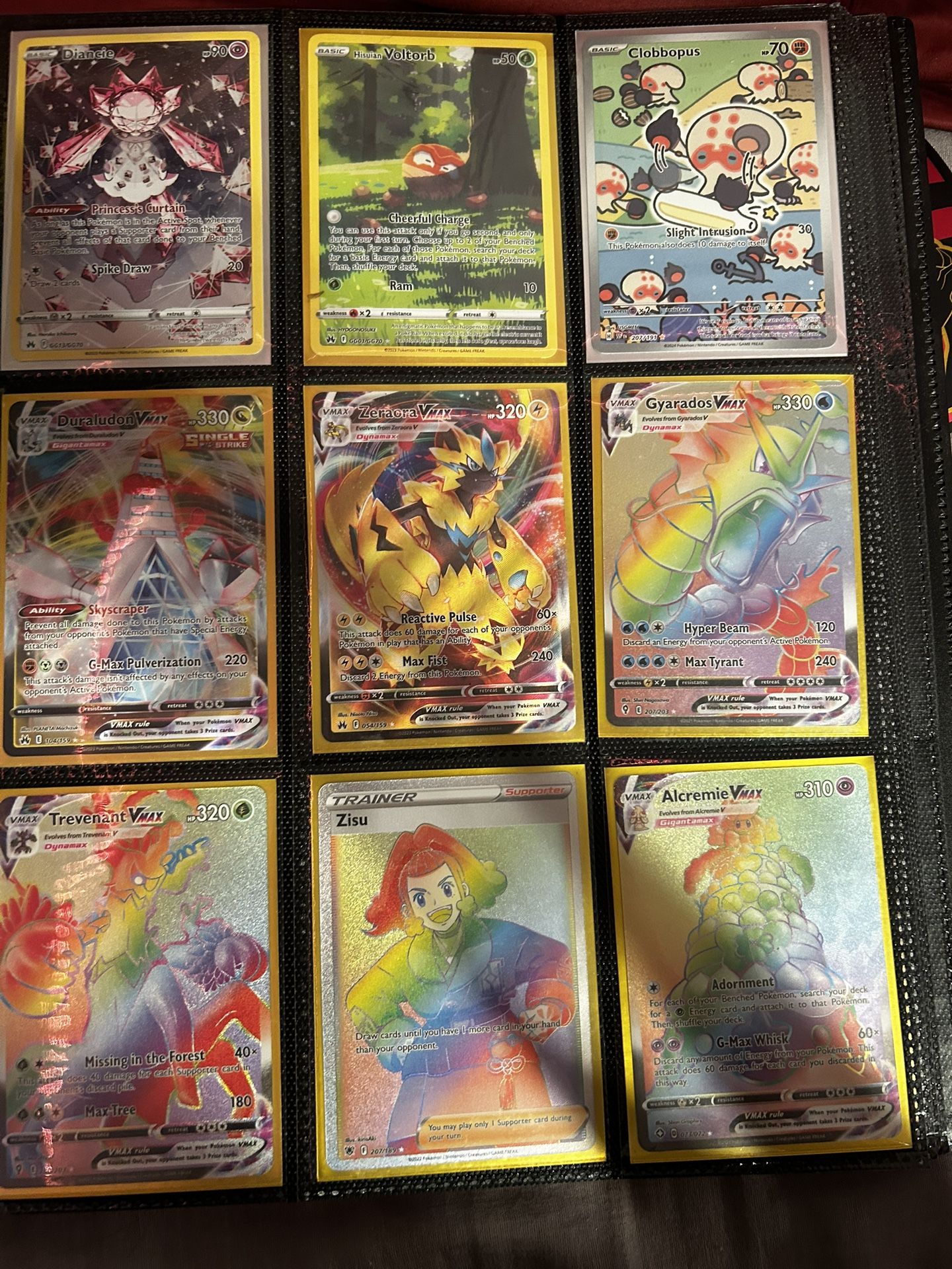 Pokemon V, Vmax, Vstar, ex/EX, GX, Trainer Gallery Card binder