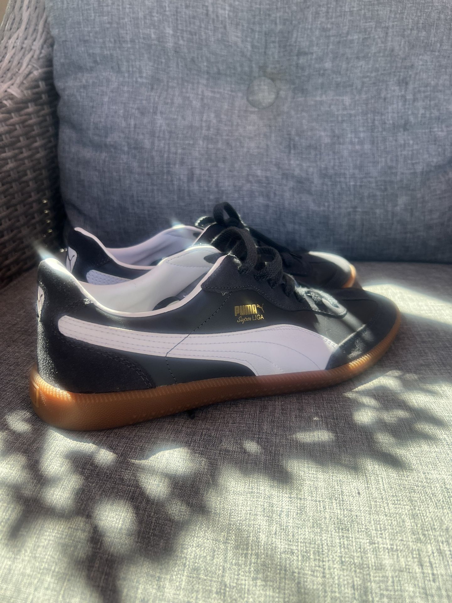 Black, White And Brown Men Puma Shoes