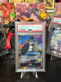 2023 ONE PIECE OP04-KINGDOMS OF INTRIGUE ALTERNATE ART #083 SABO PSA 10