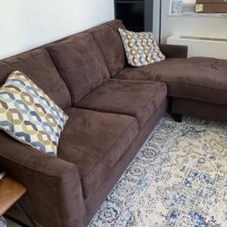 Brown Modern Hodan 93” Sectional Sofa with Reversible Chaise by Ashley HomeStores