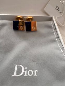 Preloved Vintage Christian Dior Square Cufflinks
