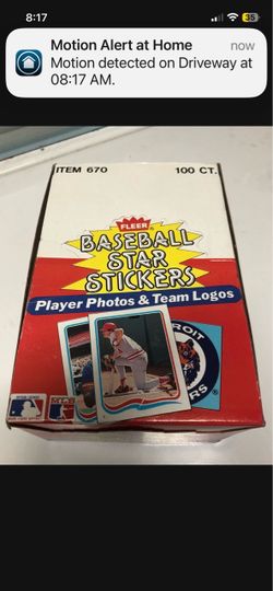1985 Fleer Baseball Star Stickers Unopened Wax Box 100 Packs. Clemens, Puckett, Gooden Rookies. Lots of HOFers. Excellent Opportunity for PSA 10’s