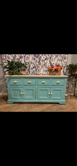Large dresser tv console game room dresser