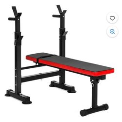 Olympic set Weights With Bar & Squat/bench Rack