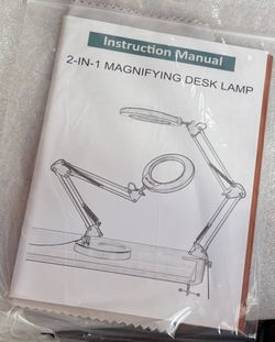 2-in-1 LED magnifying lamp