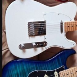 Red, White & Blue Fender Best Colors Ever Strats, Gorgeous Condition & Ready For U = $600 Each Or May Trade + $ To U Or? 