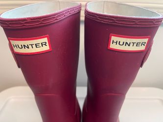 Red Hunter boots