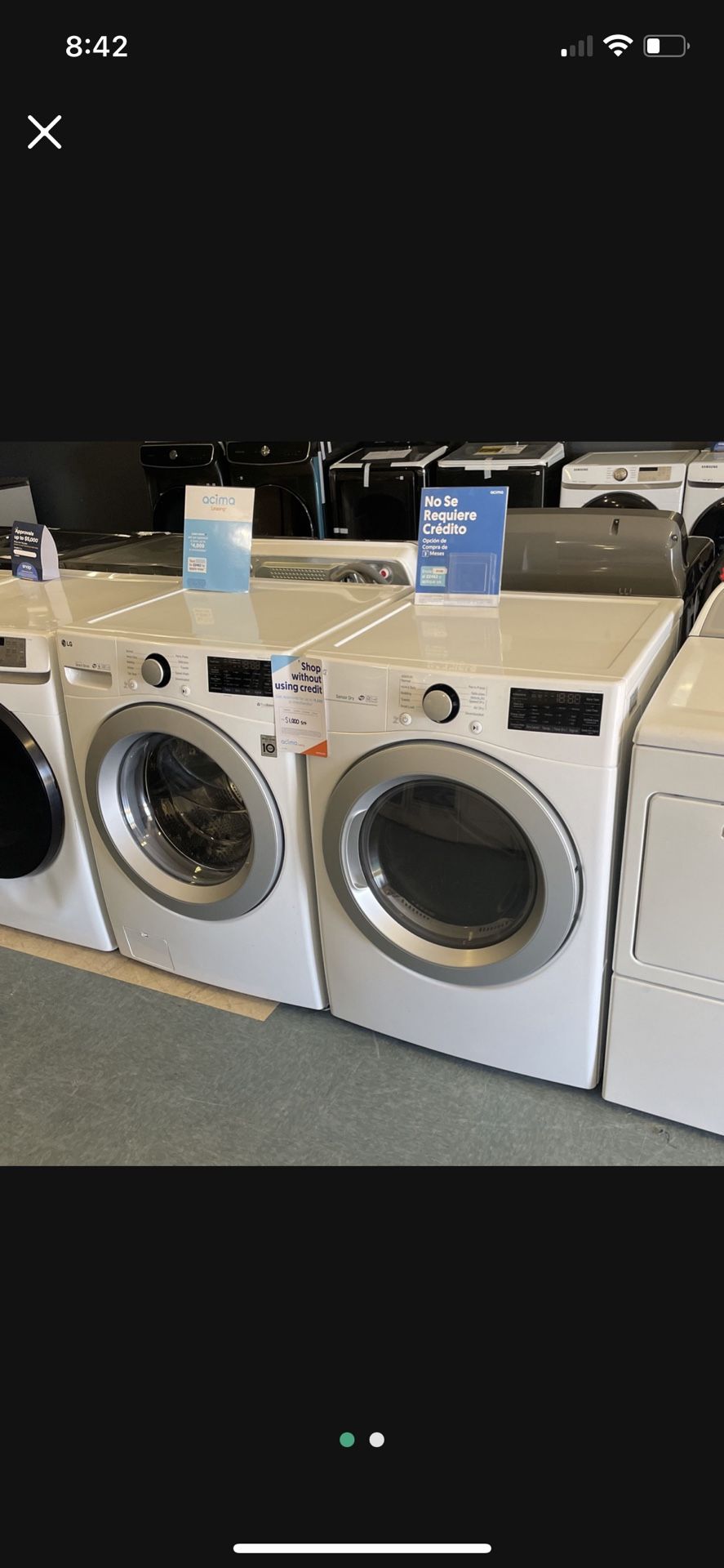 L G Front Load Washer And Gas Dryer Set‼️