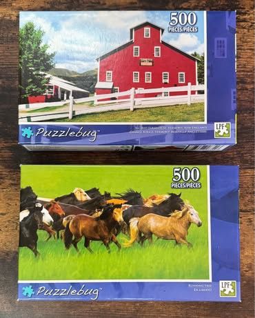 NEW and SEALED Puzzles 500pc $5 for Both