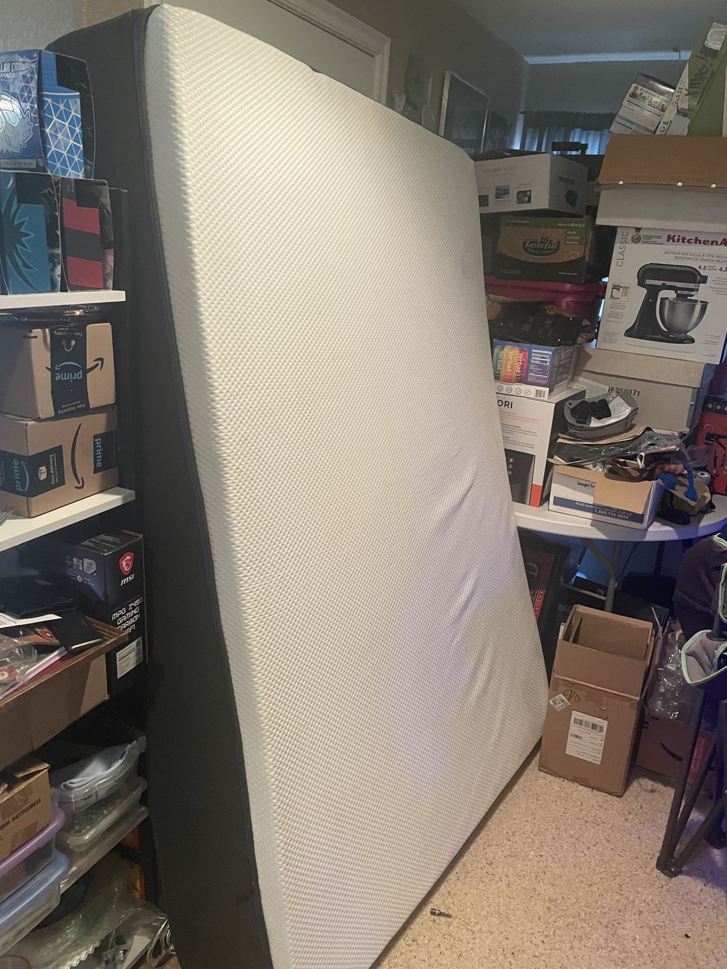Full Size Purple Mattress And Adjustable Frame Combo