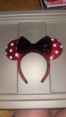 Minnie red & white polka dot ears