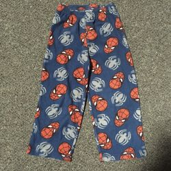Spiderman Boys Size 5 Fleece Pajama Pants 