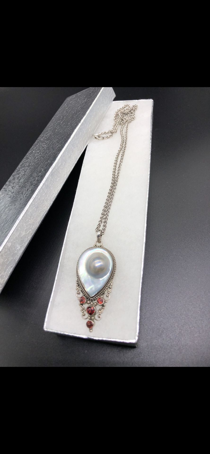 Vintage 925 silver necklace, 22.1 grams, chain size: 20 inches
